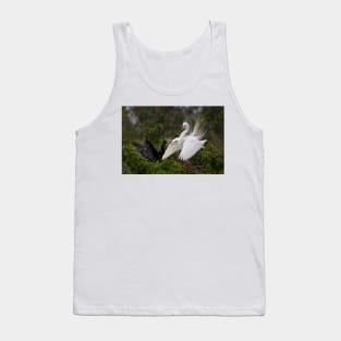 Opinions are voiced - Great Egret Tank Top